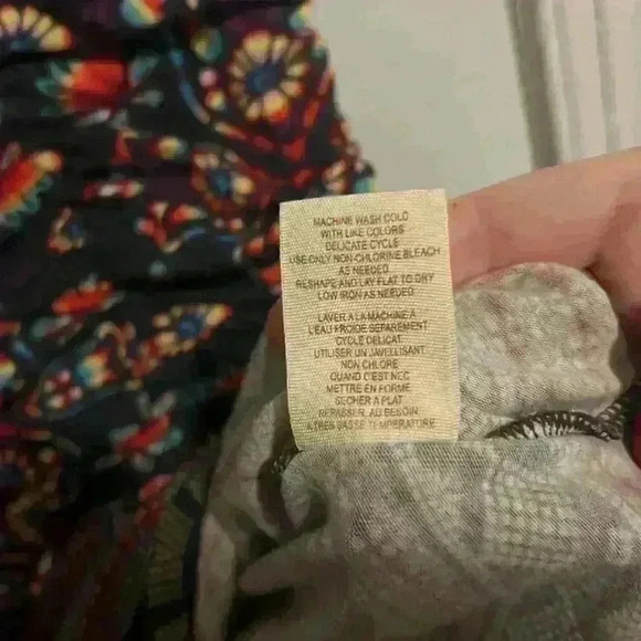 Free People Funky Rouched Tank Top Multicolored size XS 70’s style - Picture 7 of 7